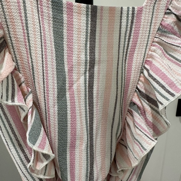 Striped Ruffle Dress - Picture 2 of 5